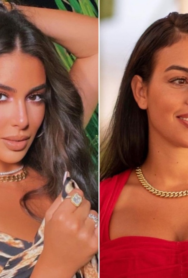 قلادة ياسمين صبري وجورجينا رودريغيز   