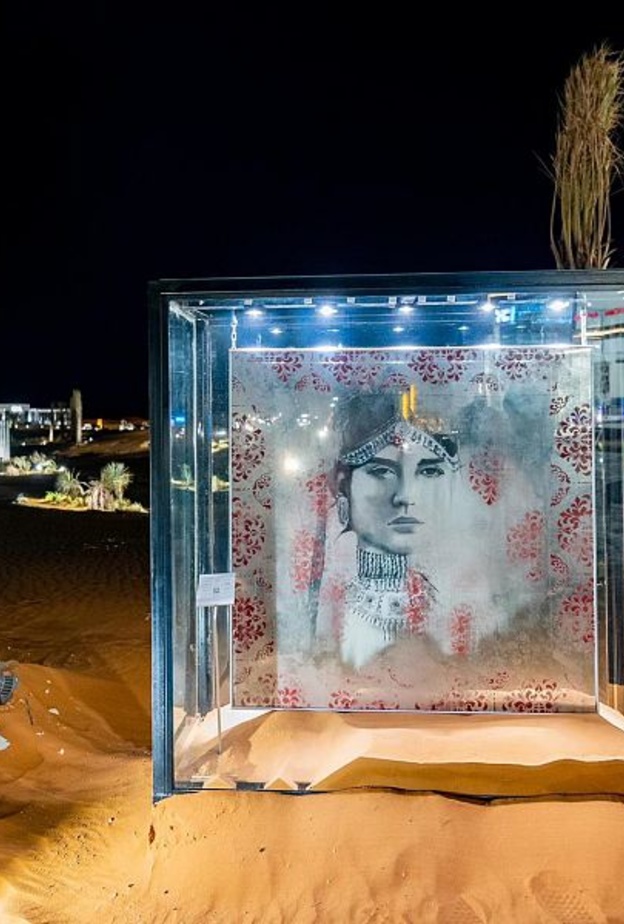 لوحات فنية بديعة مع جداريات أوايسس