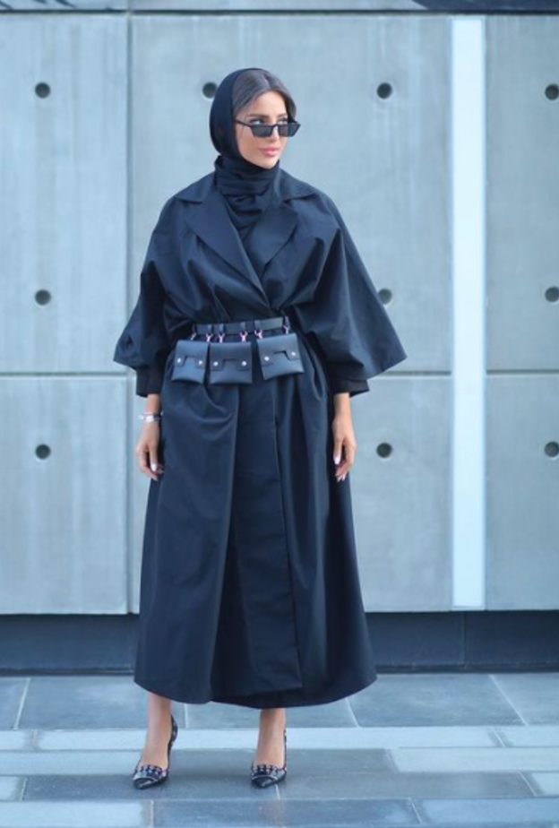 اطلالات شبابية للمحجبات باللون الاسود من فاطمة حسام