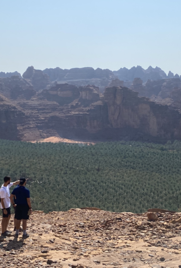 منظر ساحر في مسار إطلالة واحة العلا - المصدر استكشف العلا 