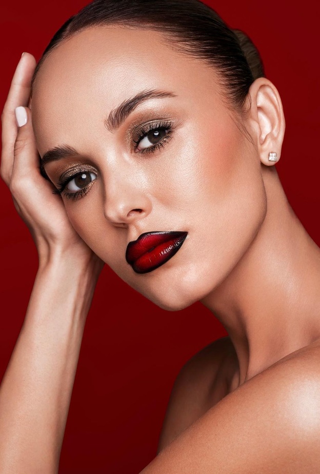 مكياج عصري ليوم الحب من حساب خبير التجميل بوب على إنستغرام