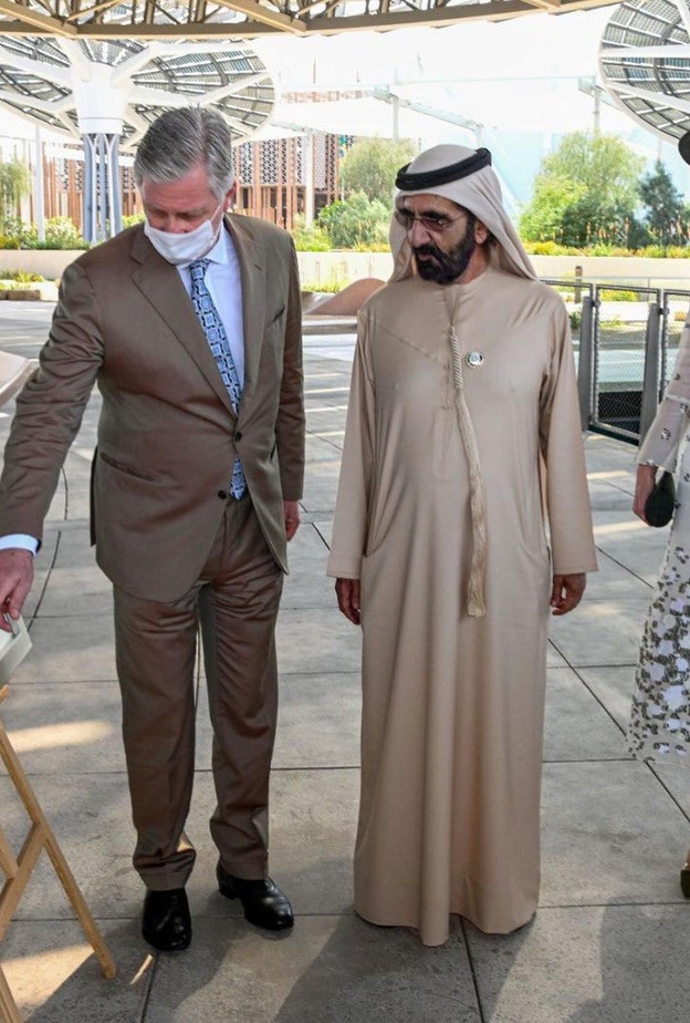 الملك فيليب والملكة ماتيلد يزوران معرض إكسبو 2020
