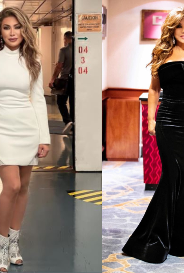 نجوى كرم بإطلالة حورية البحر ونوال الزغبي مشرقة في الأبيض أثناء رقصة الدبكة