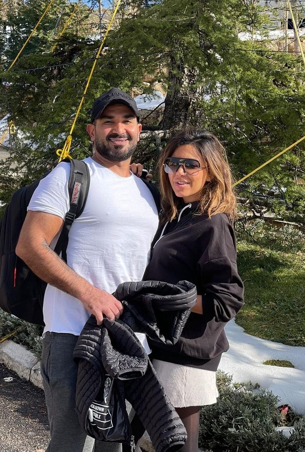 أحمد سعد وزوجته