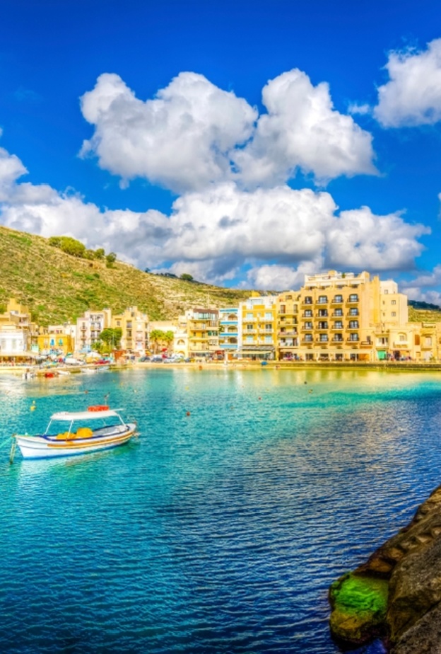 جانب من جزيرة غوزو في مالطا