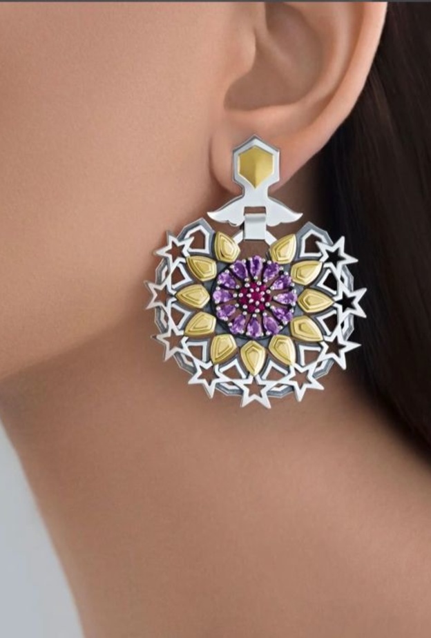 أقراط عزة فهمي Azza Fahmi