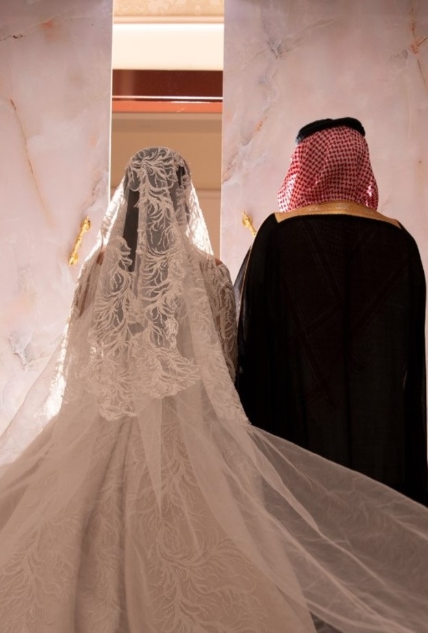 تصوير عروسين بكاميرا المصورة بشرى السديس