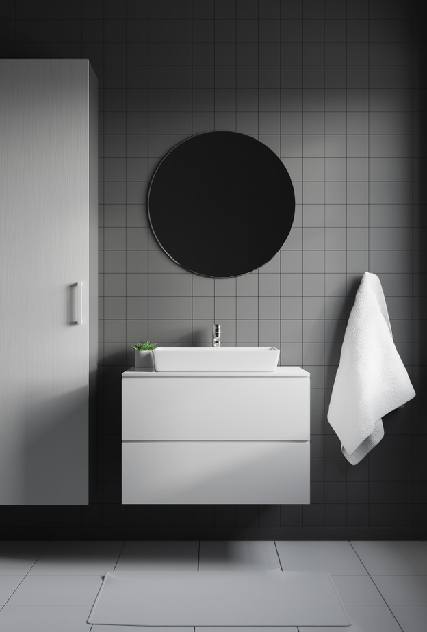 حمامات صغيرة وبسيطة خالية من الفوضى