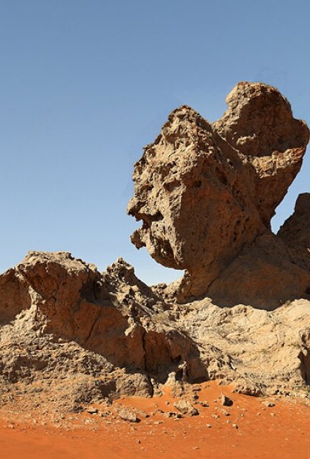 صخرة الأحفور - المصدر @discovermleiha.