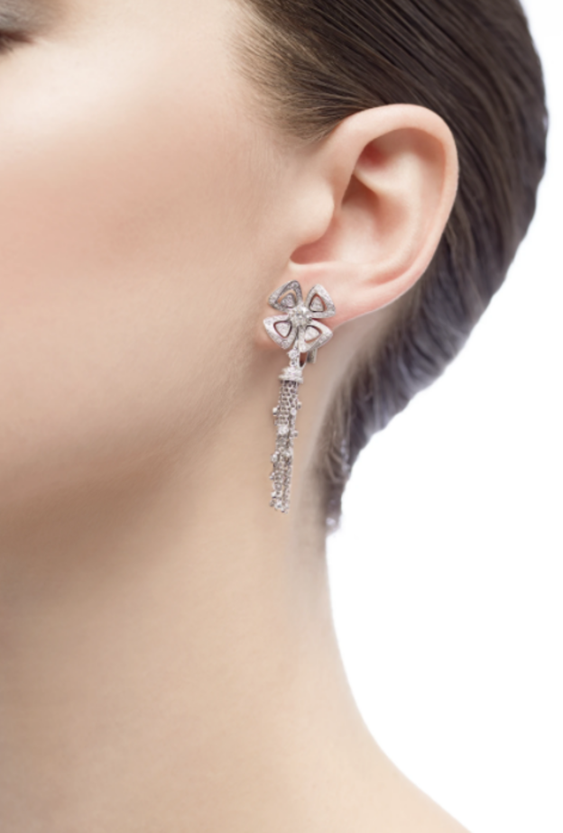 موديلات أقراط ألماس لإطلالة فخمة لعروس 2022