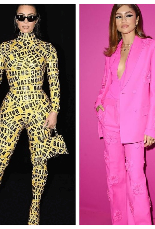 زندايا سفيرة دار فالنتينو ببدلة باللّون الزهري ساحرة