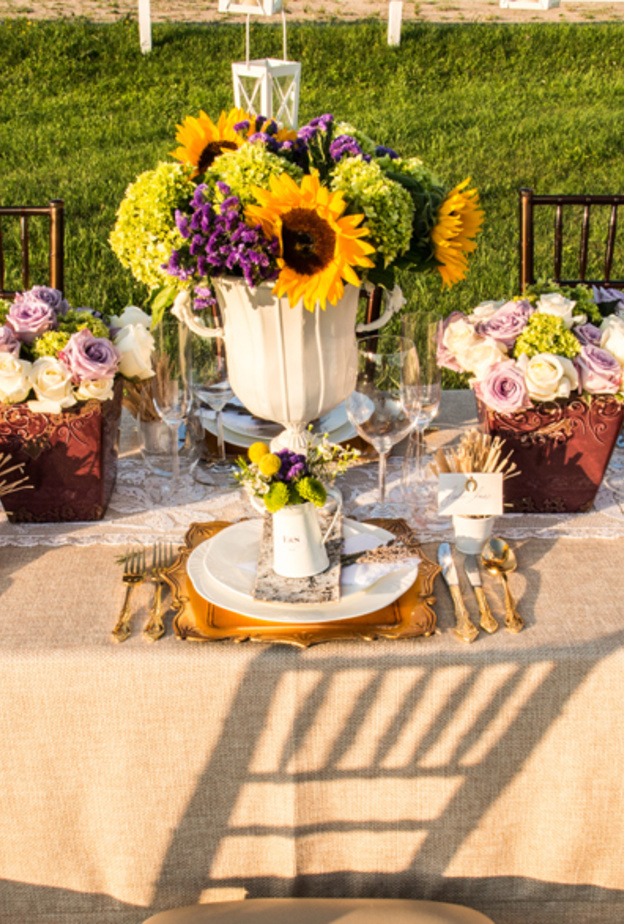 أفكار رائعة لقطع ديكور مركزية لطاولات الزفاف المصنوعة باليد