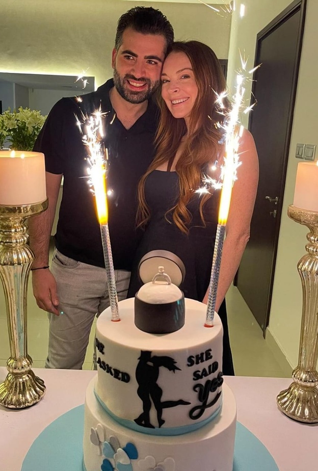 ليندسي لوهان وبدر شماس