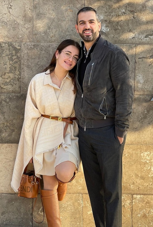 شام الذهبي وزوجها 