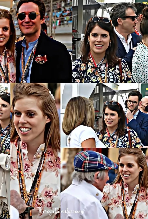 الأميرتان بياتريس ويوجين تظهران في سباق الجائزة الكبرى في البحرين