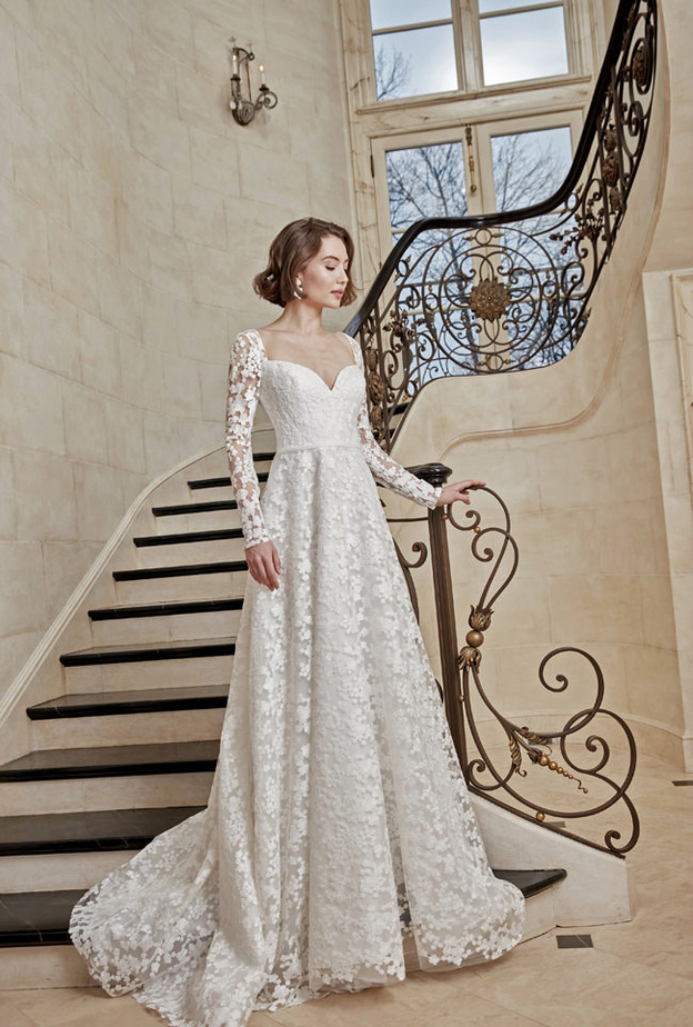 أجمل فساتين زفاف من الدانتيل لربيع 2023 من أسبوع الموضة العرائسي من دار Sareh Nouri (1)