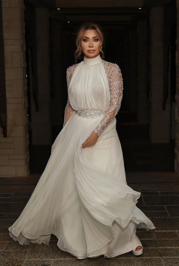 اطلالة مثالية للعروس لعيد الفطر من وحي نوال الزغبي من دار أزياء labourjoisie لابورجوازي