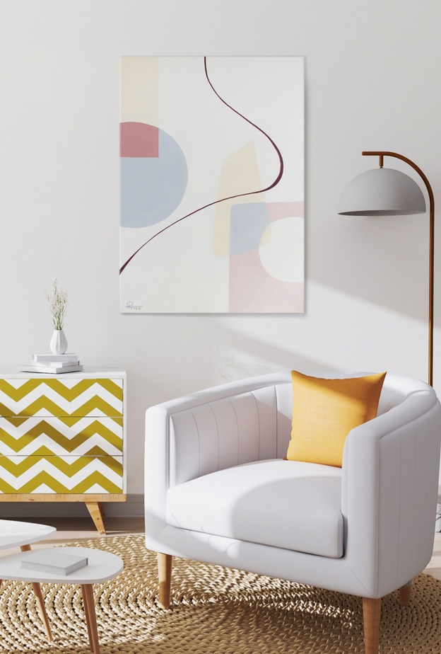 تصميم أثاث بنقشات هندسية