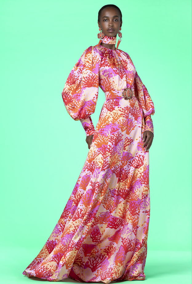 فساتين أكمام طويلة لمناسبات رمضان 2022