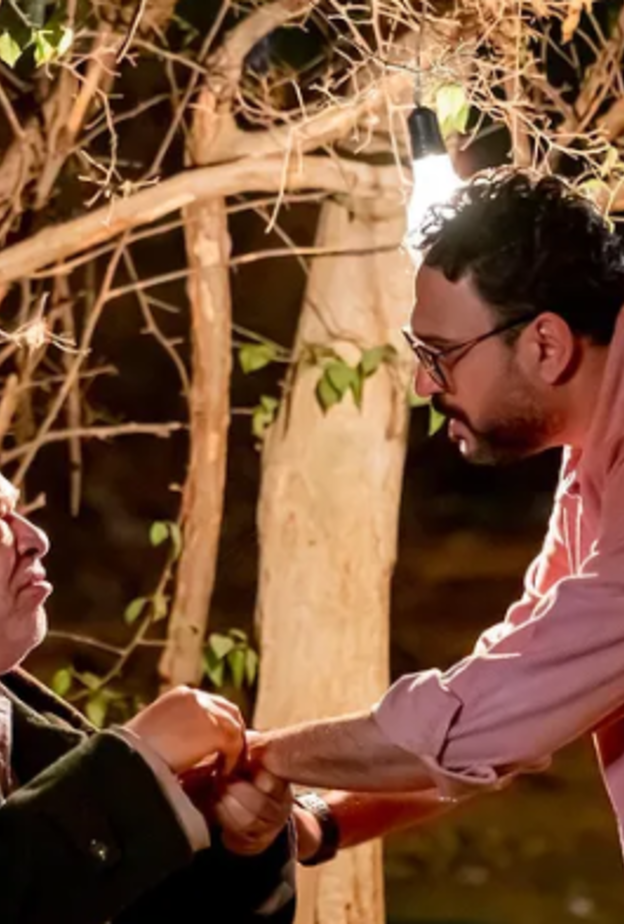 أكرم حسني وصلاح عبد الله من مسلسل مكتوب عليا