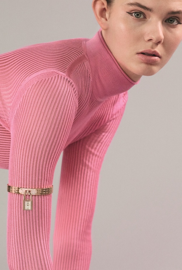 Kelly rose gold with diamonds padlock set with diamonds copyright Mark Kean