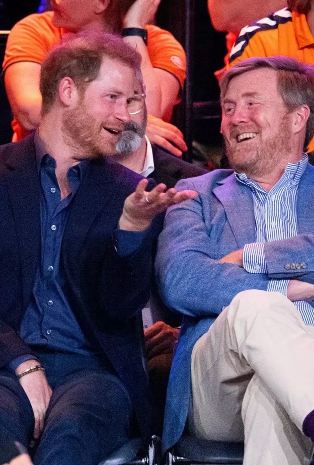 الأمير هاري يقابل ملك هولندا في دورة ألعاب انفيكتس