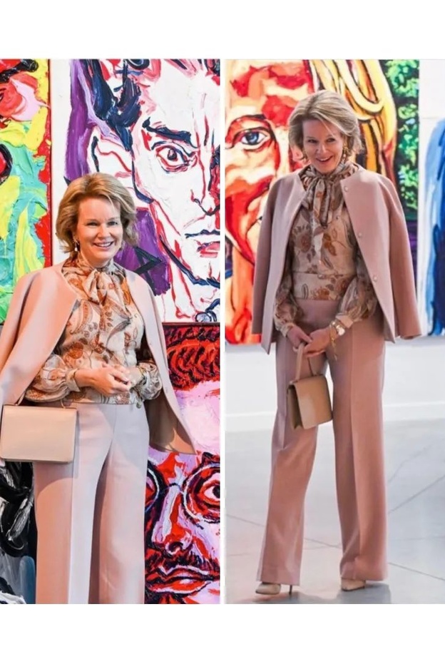 الملكة ماتيلد تزور معرض تشارلز شيمكوفيتش في لييج