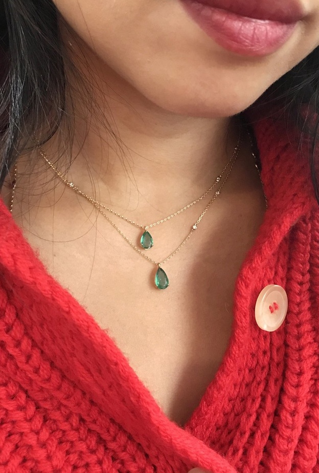 أجمل تصاميم مجوهرات الزمرد حجر لهدايا مولودات شهر مايو