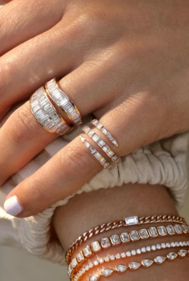 خاتم BAGUETTE DIAMOND من Anita Ko