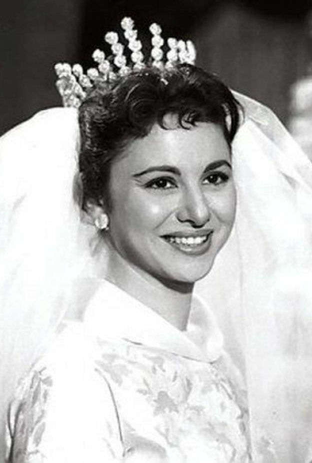 فاتن حمامة في يوم زفافها