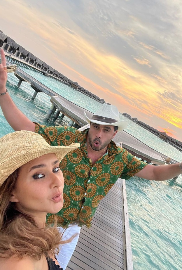 نيللي كريم وزوجها