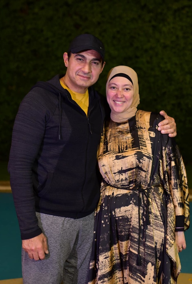 ياسر جلال وزوجته