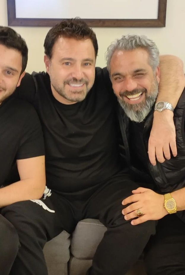 عاصي الحلاني ونجله وعادل العراقي