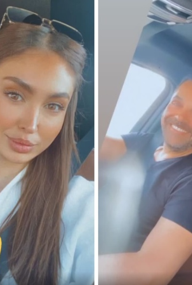 ارق العريان ونيكول سعفان بأول ظهور علني لهم