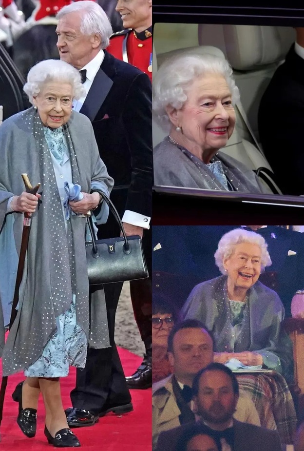 ملكة بريطانيا في حفل " Gallop Through History" اليوبيل البلاتيني للملكة