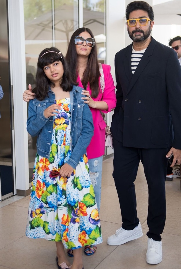 آيشواريا راي تغيب عن السجادة الحمراء في مهرجان كان وتستكشف المدينة بصحبة أسرتها