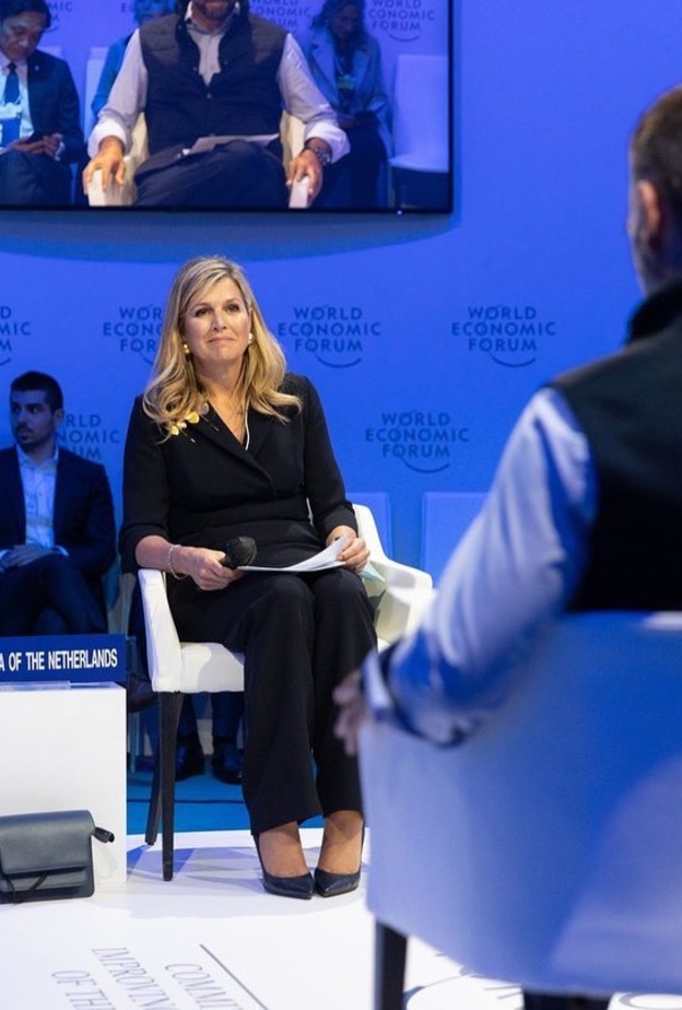 الملكة ماكسيما تشارك في اجتماعات المنتدى الاقتصادي العالمي في دافوس 2022