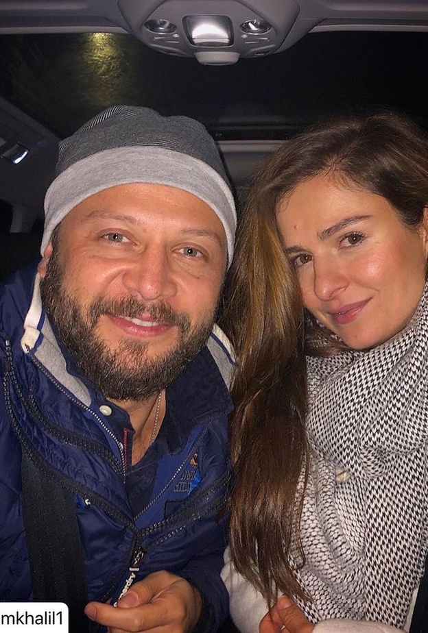 سوسن ارشيد مع مكسم خليل- انستغرام سوسن