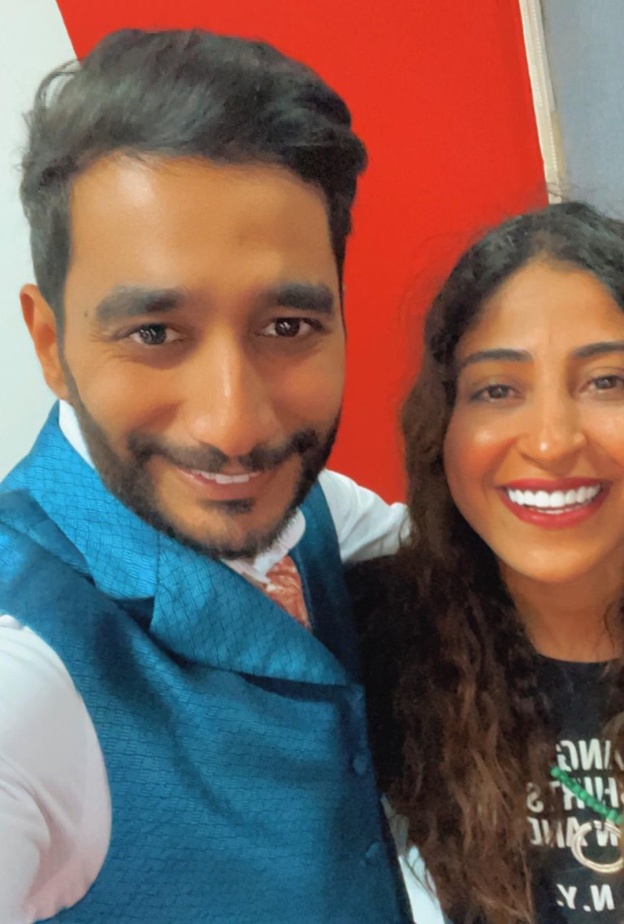 شجون الهاجري وأحمد العوضي