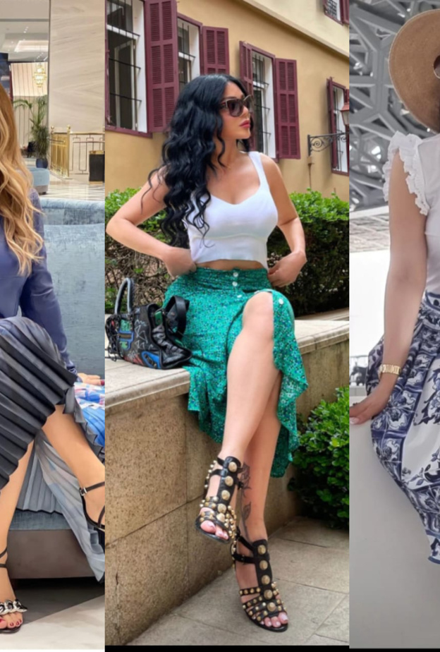 إطلالات تنانير صيفية