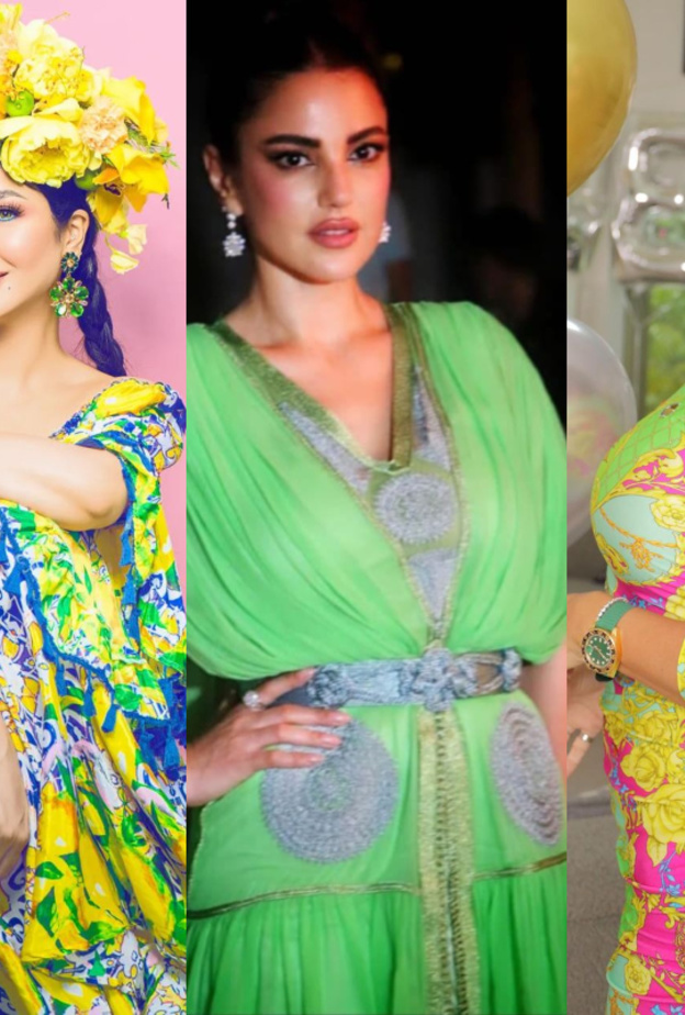 إطلالات اللون الأخضر