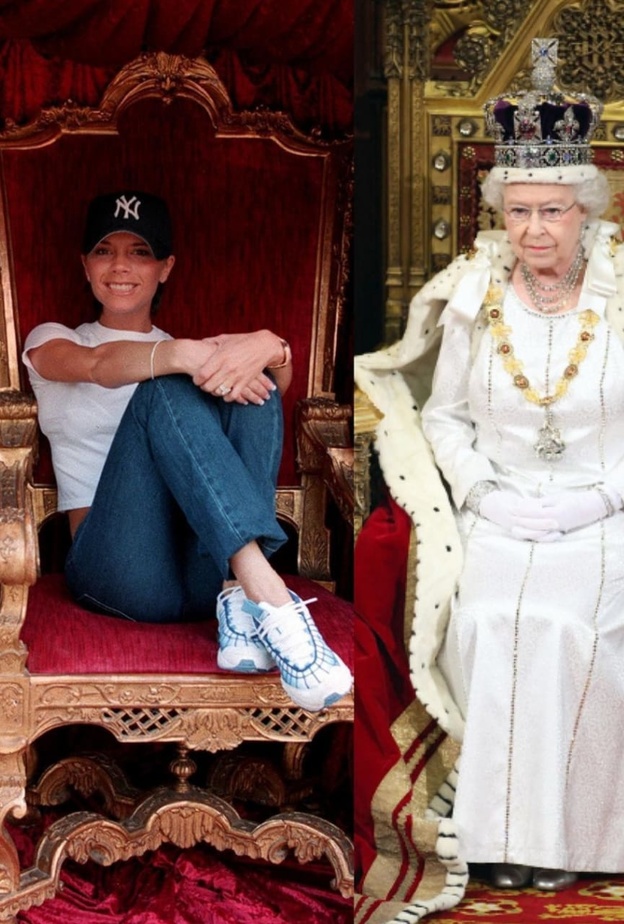 فيكتوريا بيكهام والملكة إليزابيث الثانية