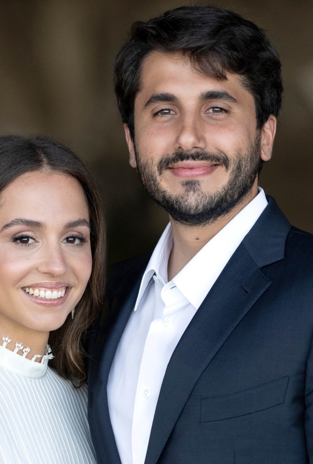 الأميرة إيمان مع خطيبها جميل ترميوتس