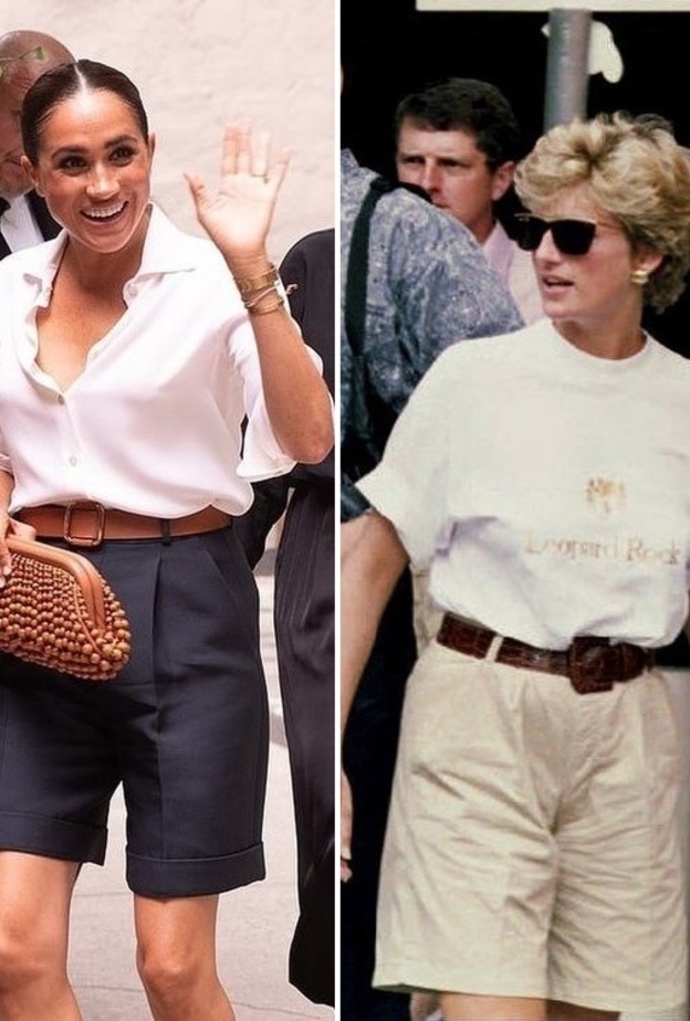 شورت البرمودا من الأميرة ديانا إلى ميغان ماركل