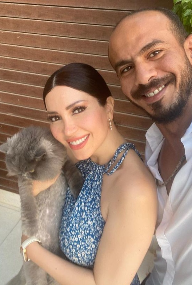 نسرين طافش تكشف عن اللقطات الأولى لها مع زوجها المصري وتوجه رسالة للجمهور