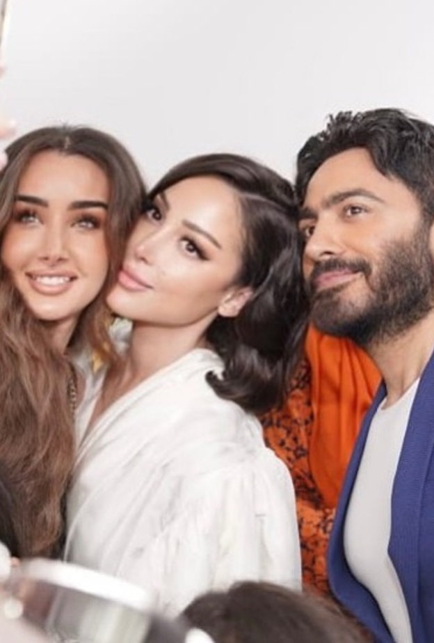 تامر حسني وبسمة بوسيل وهنا الزاهد