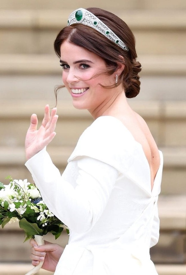 الأميرة يوجين تتألق بتاج  Greville Emerald Kokoshnik Tiara المرصع بالزمرد