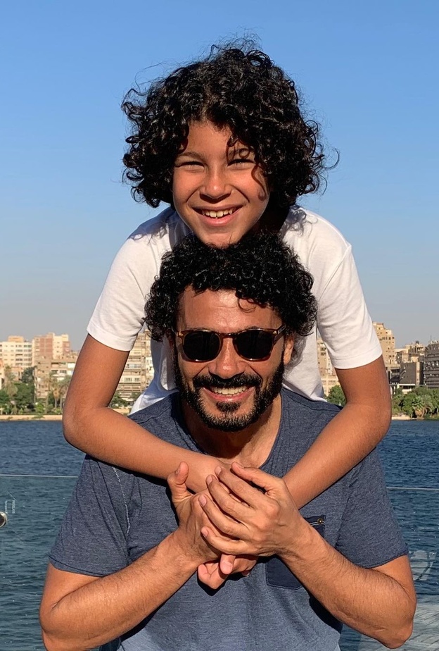 خالد النبوي وابنه زياد 