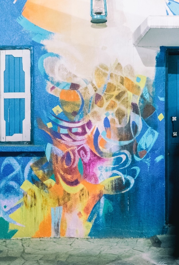 أجمل الألوان في قرية المفتاحة - المصدر روح السعودية