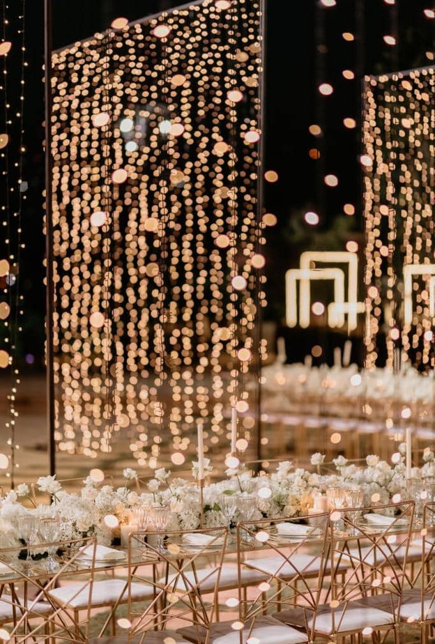 اضاءة حفل الزفاف من تنفيذ جويل حسون